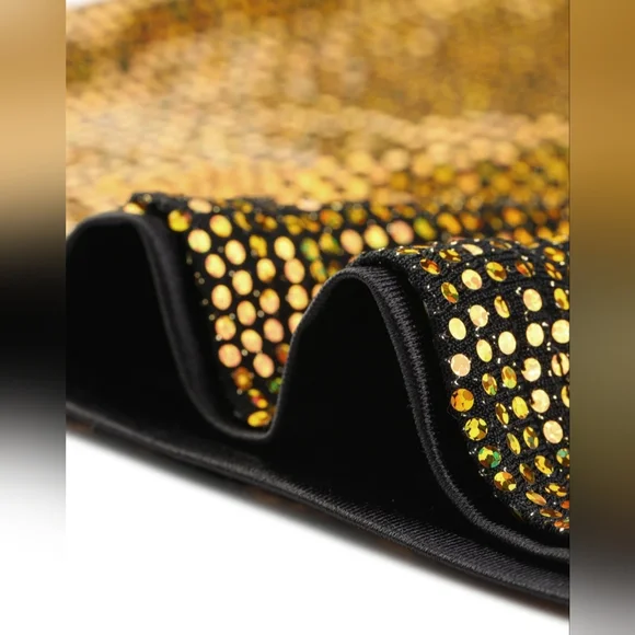 Allegra K - Sleeveless Cut Out Front Crop Tank - Slim Fitted -Sequins Top - NWOT - Picture 6 of 7